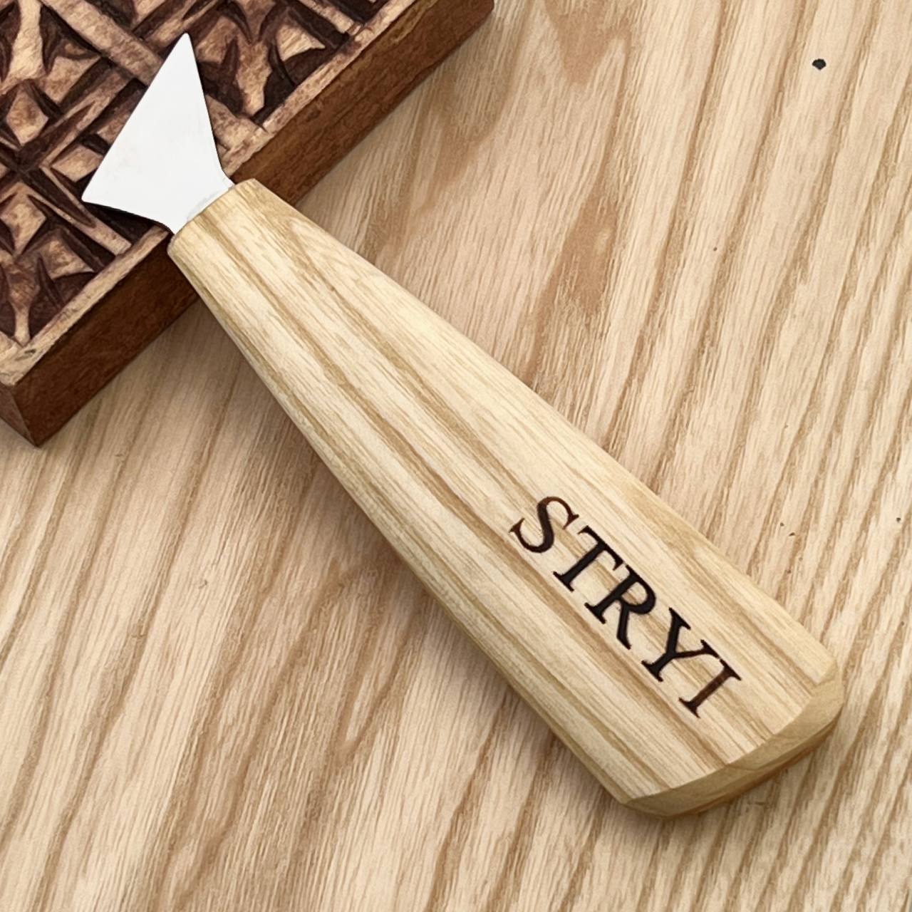 Basic wood carving toolset for relief carving, 5pcs STRYI Profi, Carving kit