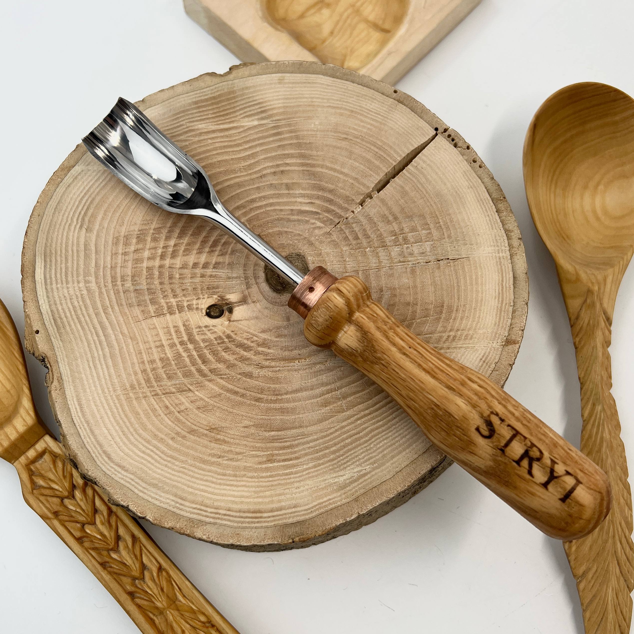 Spoon and kuksa carving kit, Bowl carving set, Stryi carving toolkit