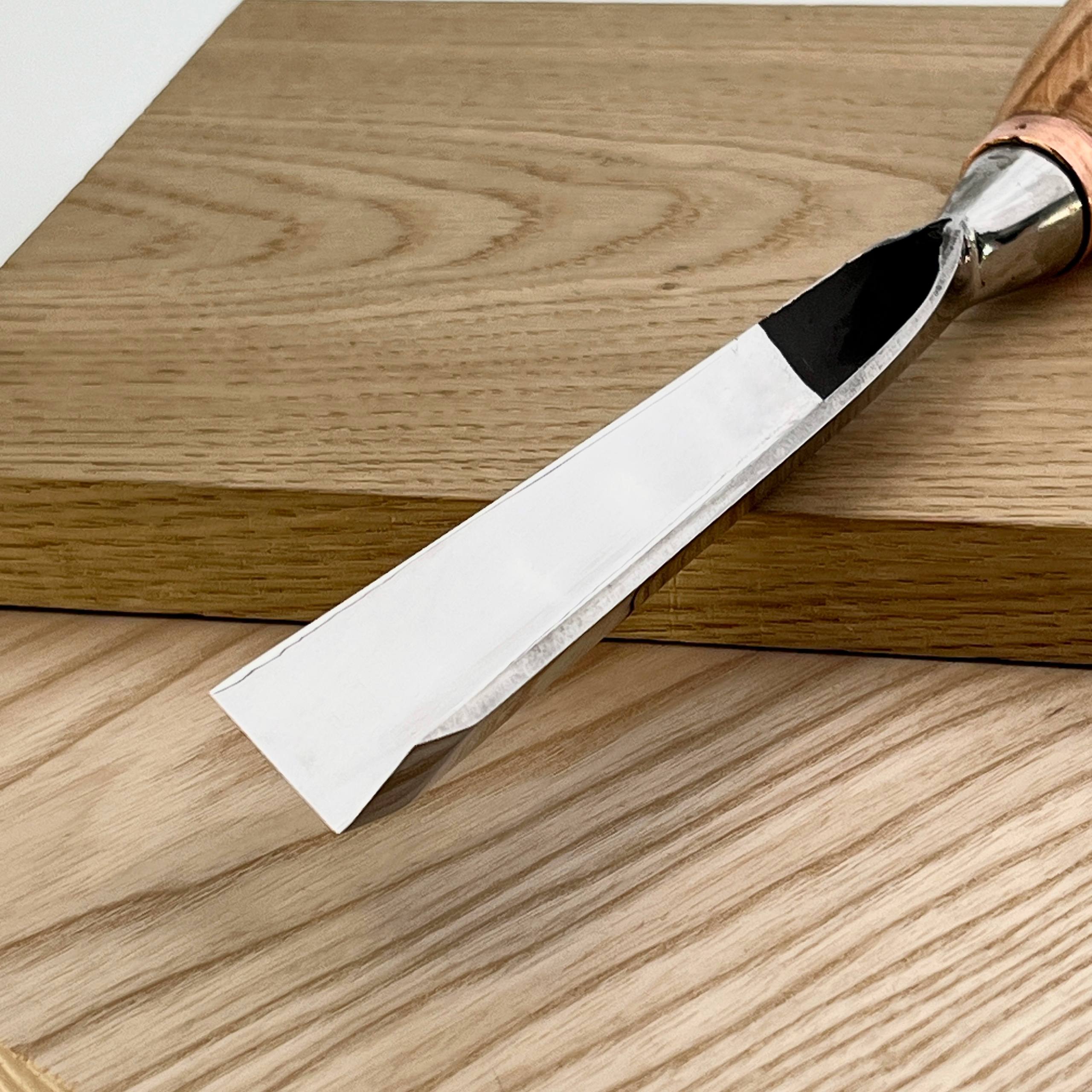 Großer Bildhauermeißel, Geißfuß 90 Grad, Hochleistungs-Hohleisen STRYI Profi, Geißfußmeißel, Tischlerwerkzeug, Möbelbau