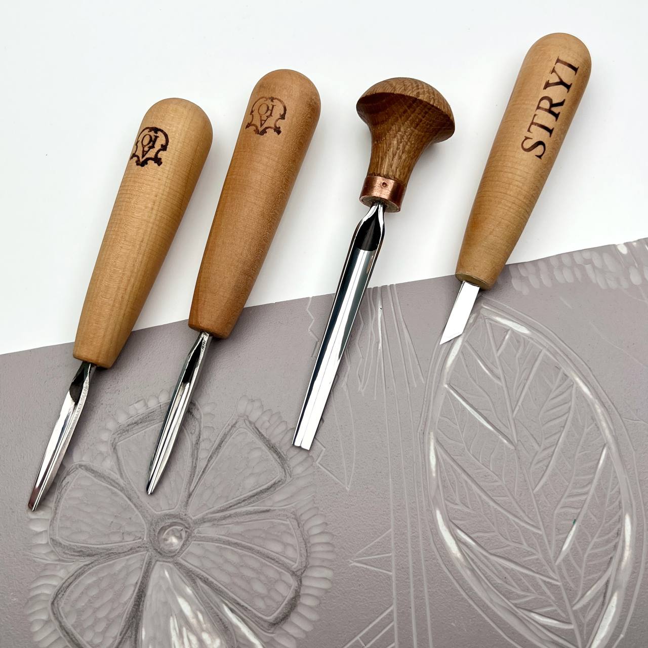 Linocut kit, Hobby gift idea, Linocutting tools, Craft tools for printing