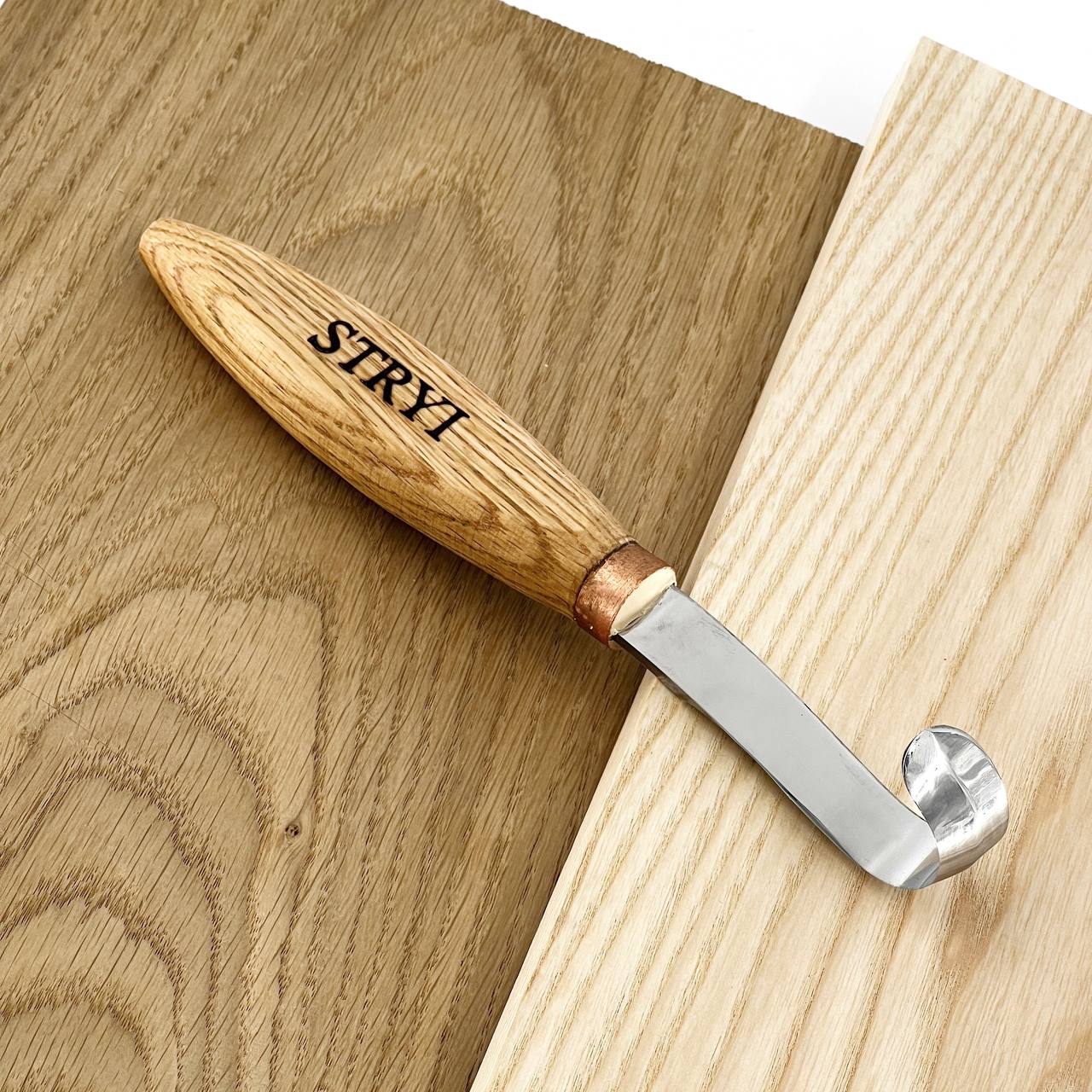 Wood carving hook knife for spoon bowl and kuksa carving STRYI, Spoon making, Spoon knife