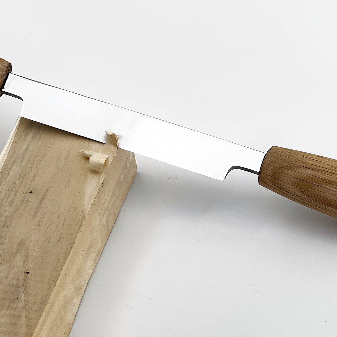 Ziehmesser STRYI Profi 130mm, gerades Schubmesser für die Holzbearbeitung zum Schneiden von Holz, gerades Ziehmesser