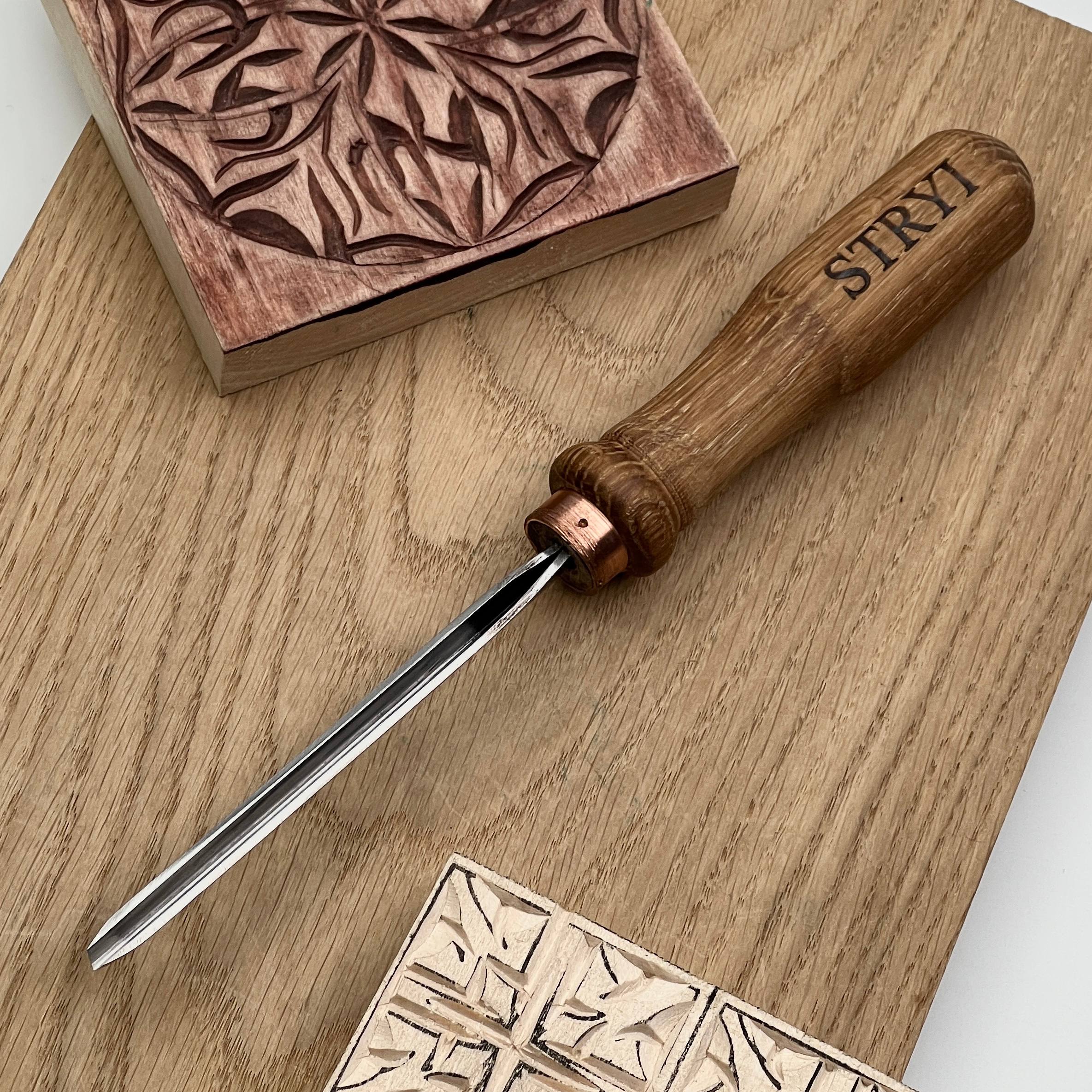 Wood Carving Kit 7 pcs, Chisels and Gouges STRYI Profi, Versatile Carving Set