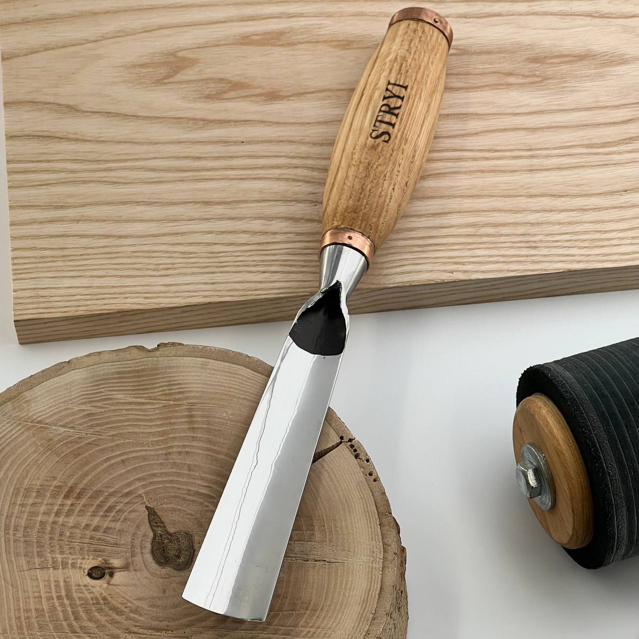 Large sculpture chisel, 5 profile Heavy duty gouge, STRYI Profi, Sculpting tools, Woodworking tools, hand forged tools, Making Furniture tools, Carpentry tools