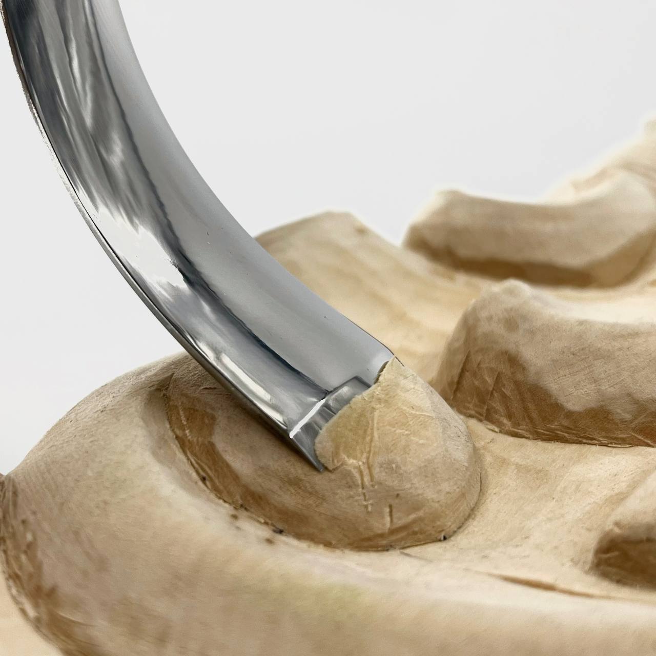 Revers bent gouge STRYI Profi, Carving grapes, Relief carving tools, Back bent gouges