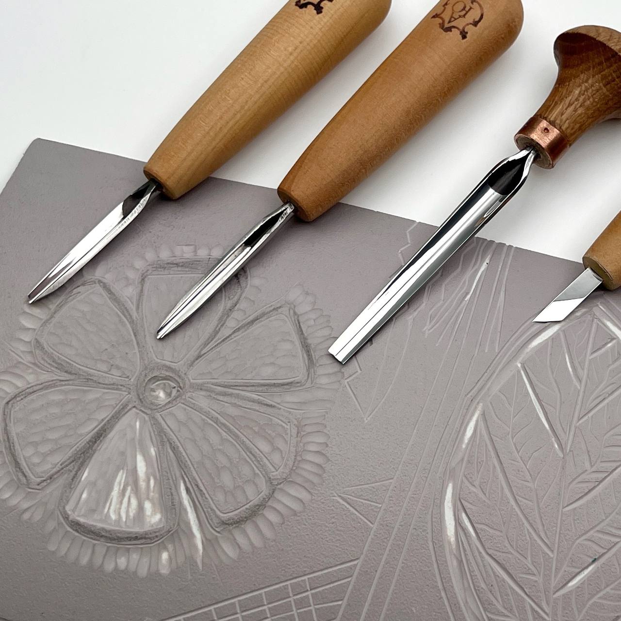 Linocut kit, Hobby gift idea, Linocutting tools, Craft tools for printing