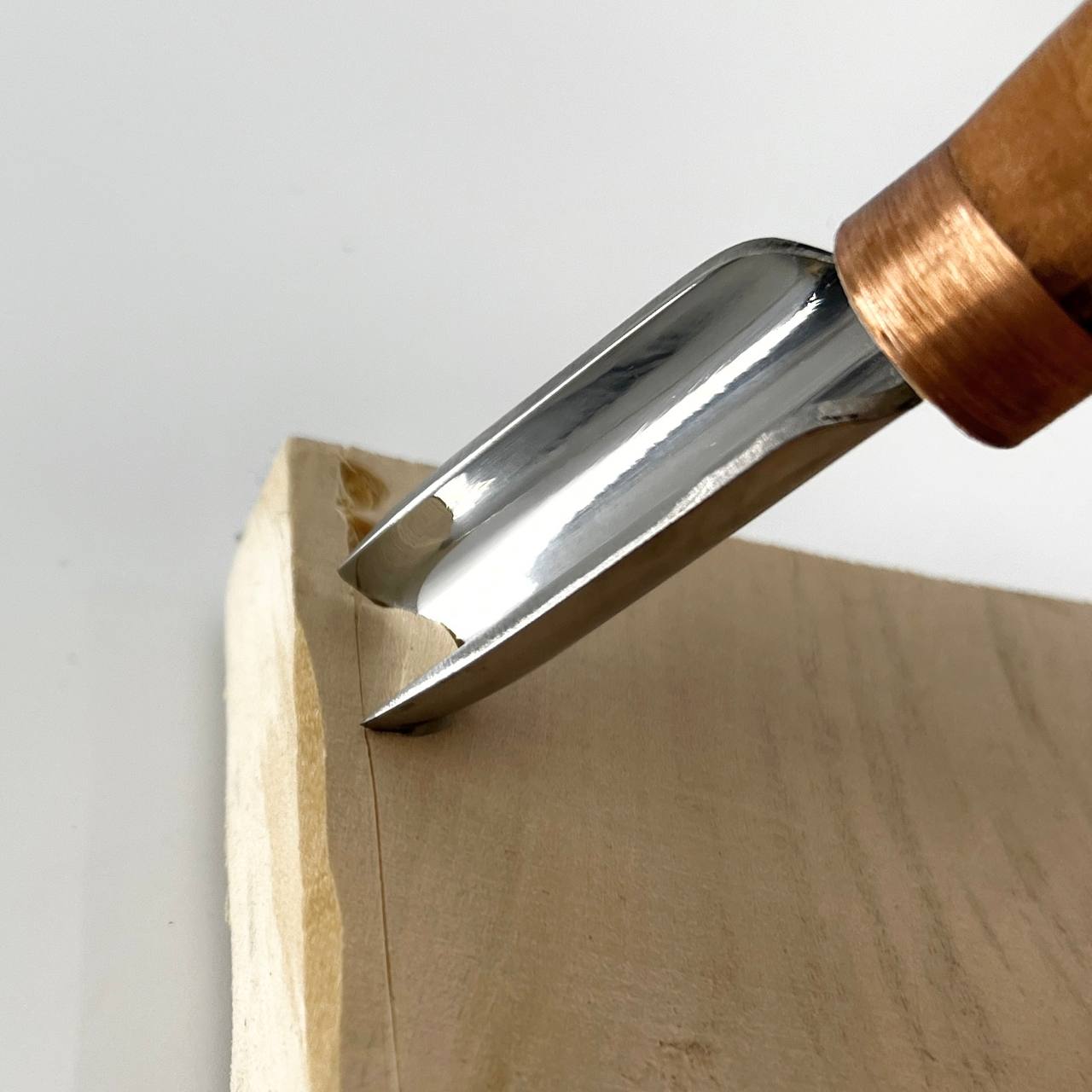 Short Rounded Gouge STRYI-AY Profi, Carving gouge straight-beveled, Gouge STRYI