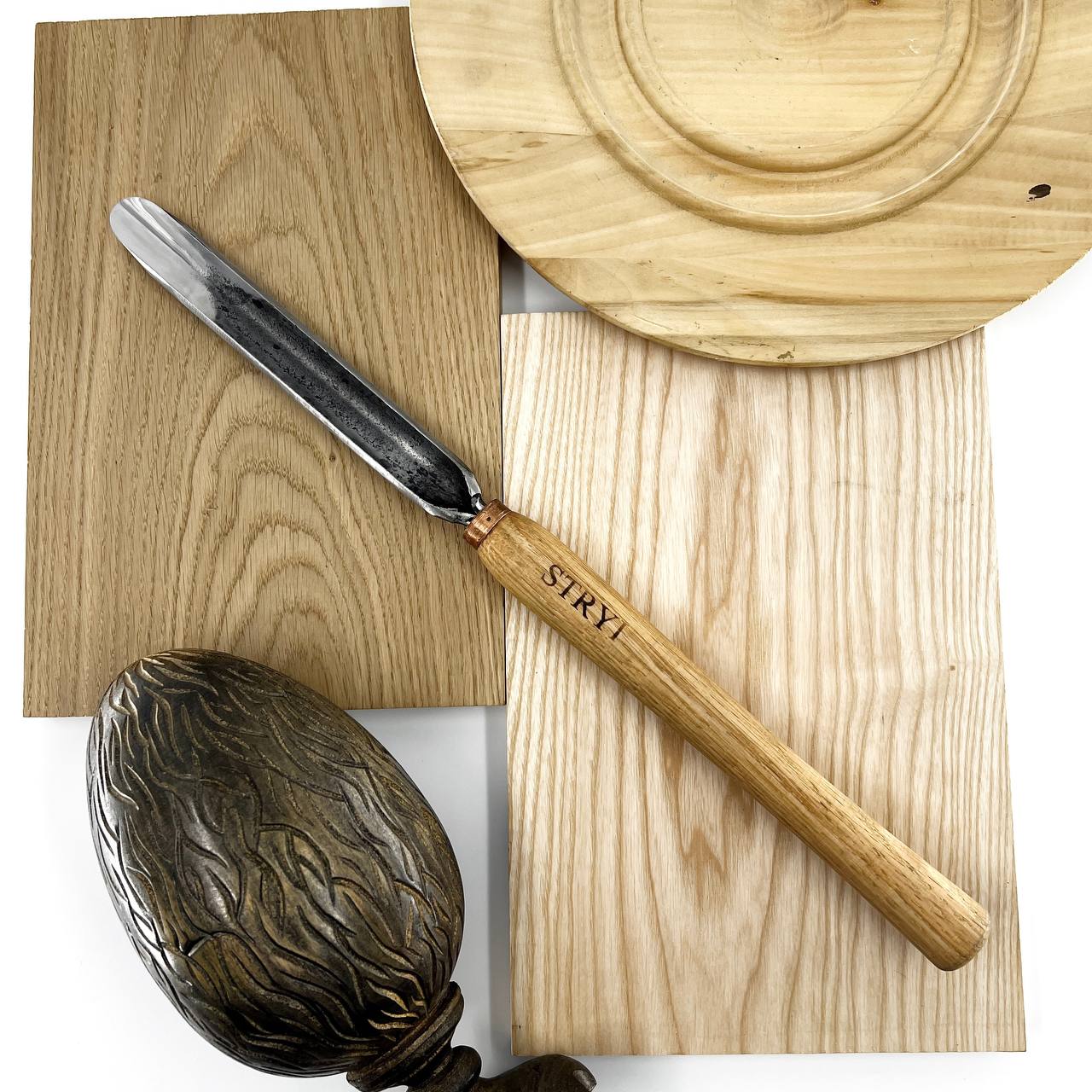 Gubia de husillo STRYI Standart. Sin pulir. Herramientas de torneado de madera