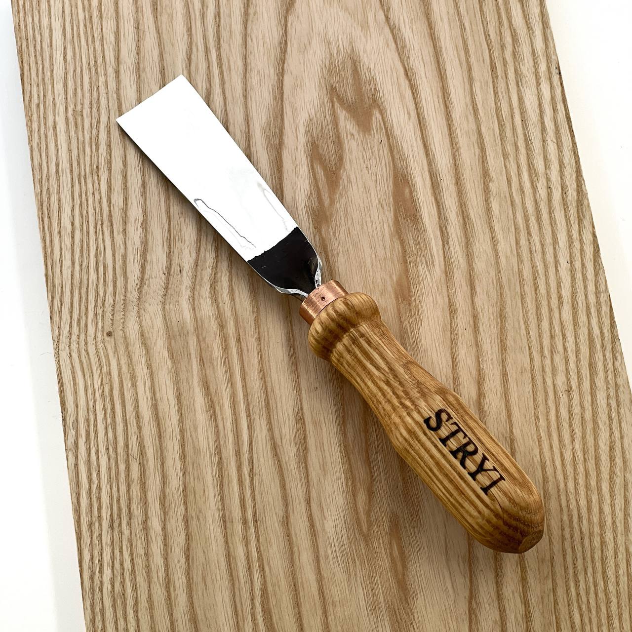Gouge #3 sweep, Straight chisel STRYI Profi, Stryi carving tools, Gouges, Forged tools