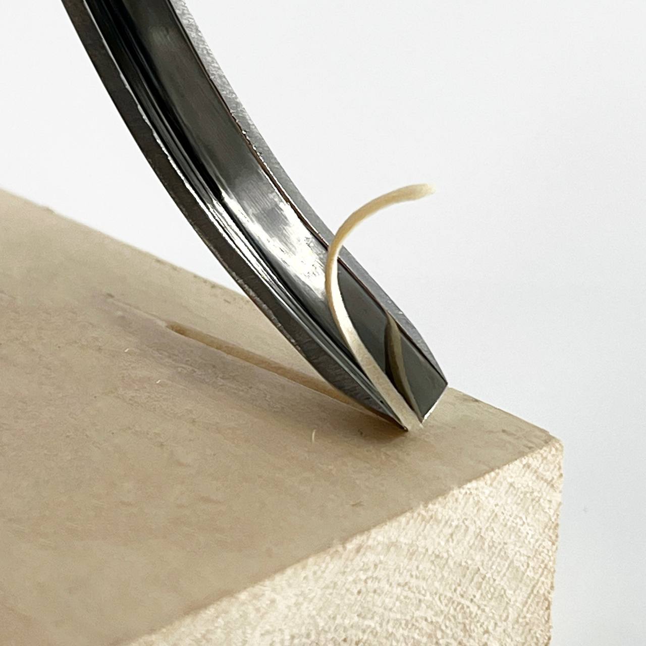 Long Bent V-parting Chisel STRYI Profi 60 degrees, V-parting chisel, Relief carving