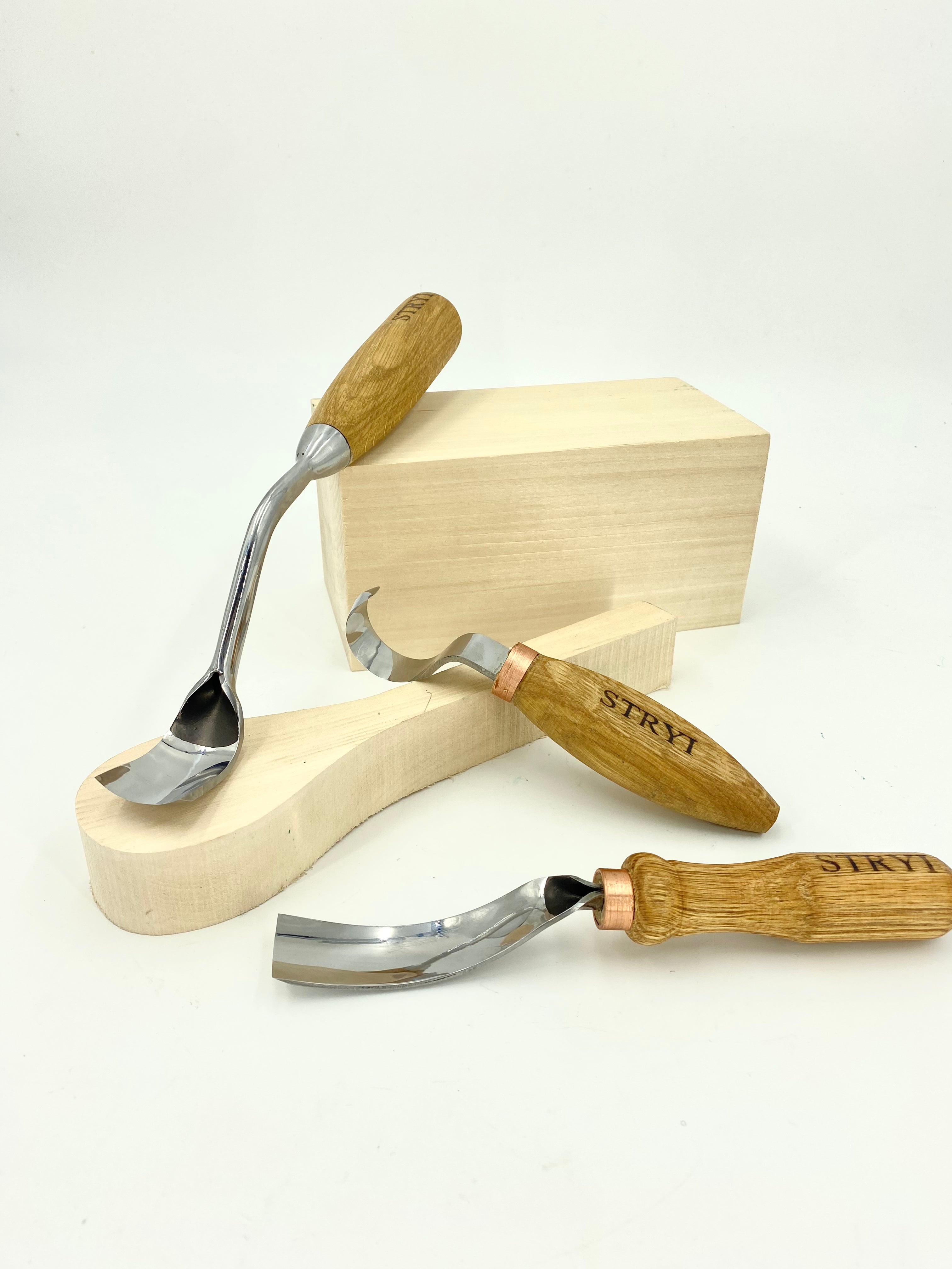 Bowl carving kit 4 pcs STRYI Profi