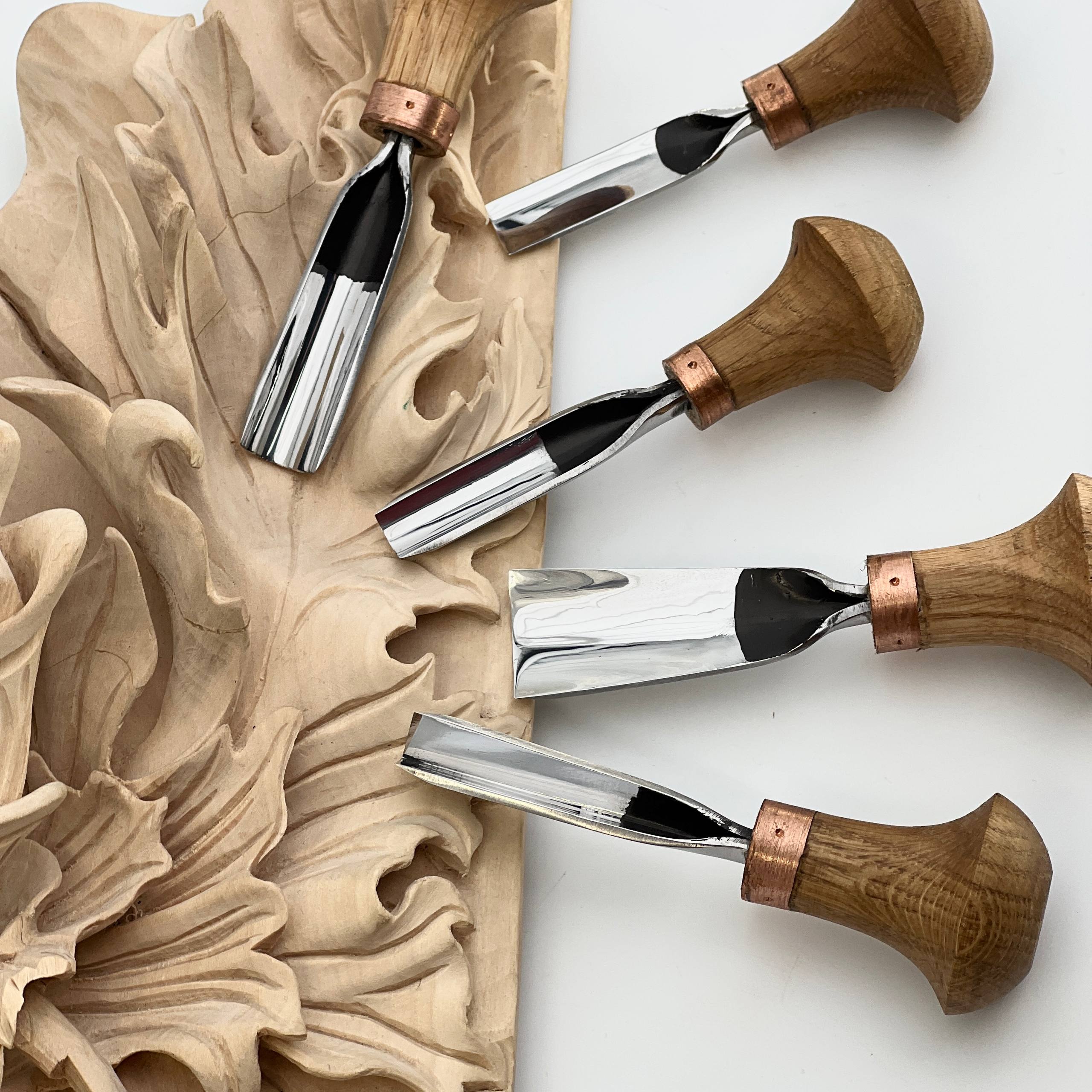 Short Palm toolkit for Precision Relief Carving