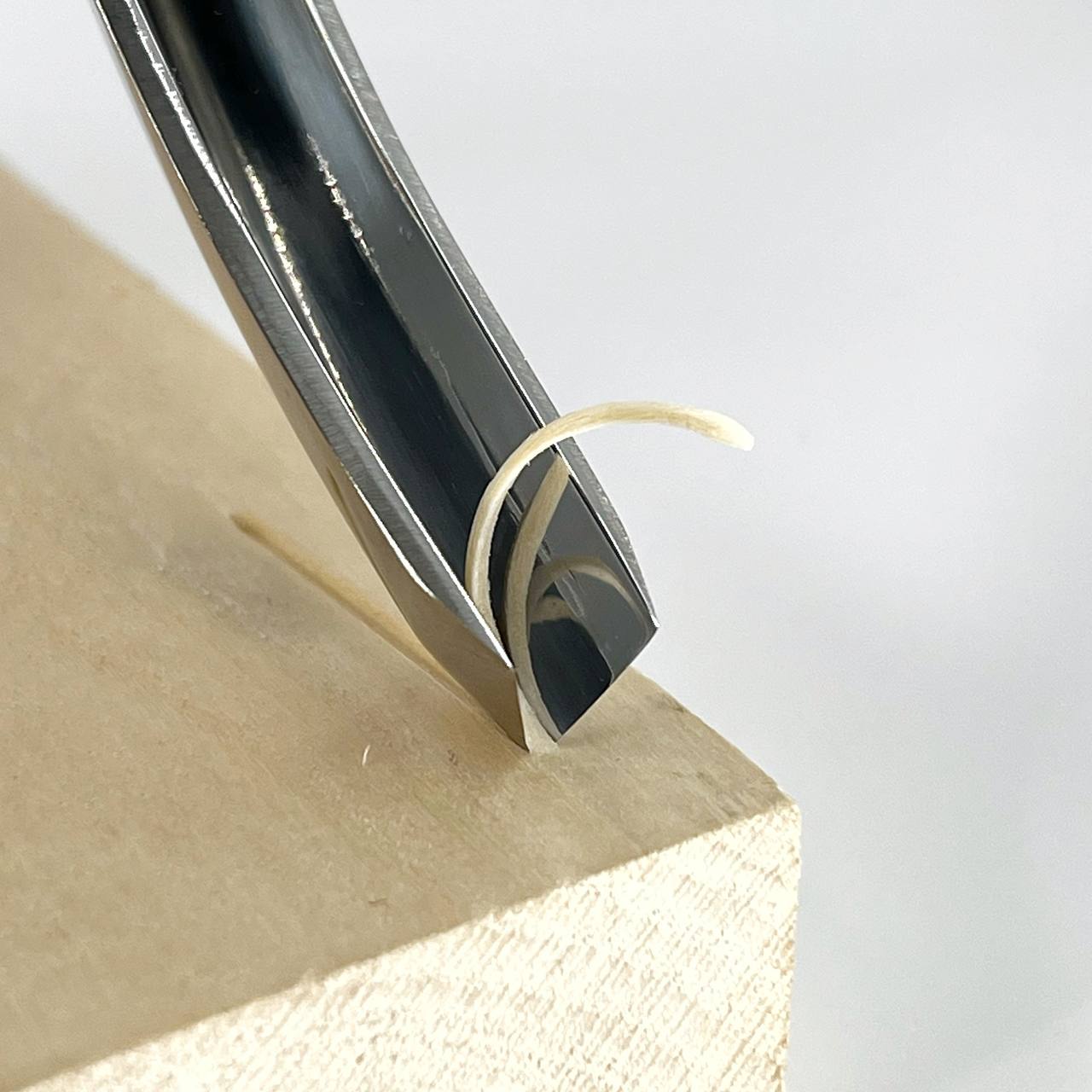 Long Bent V-parting Gouge STRYI 45 degrees, Detailing wood carving, Carving tool