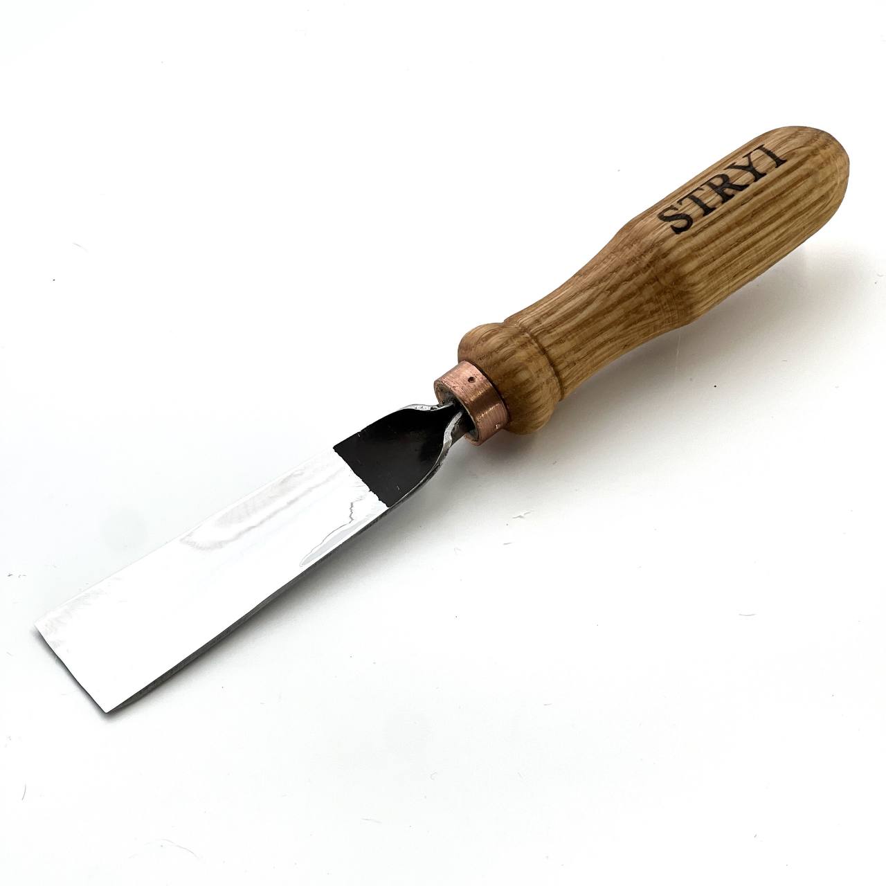 Gouge #3 sweep, Straight chisel STRYI Profi, Stryi carving tools, Gouges, Forged tools