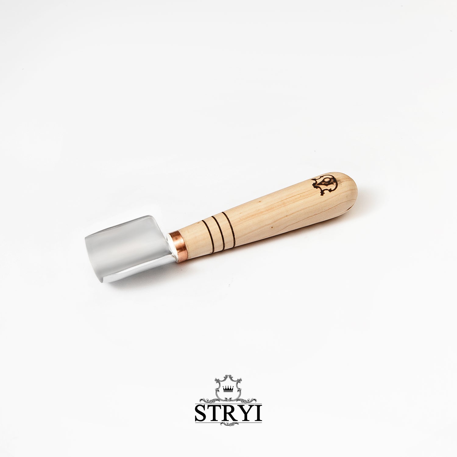 Short Rounded Gouge STRYI-AY Profi, Carving gouge straight-beveled, Gouge STRYI