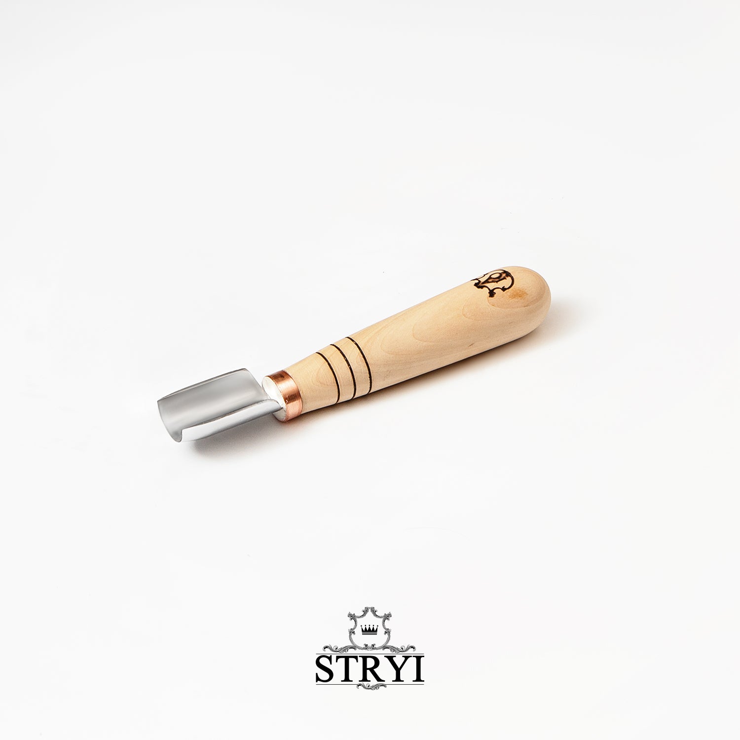 Short Rounded Gouge STRYI-AY Profi, Carving gouge straight-beveled, Gouge STRYI