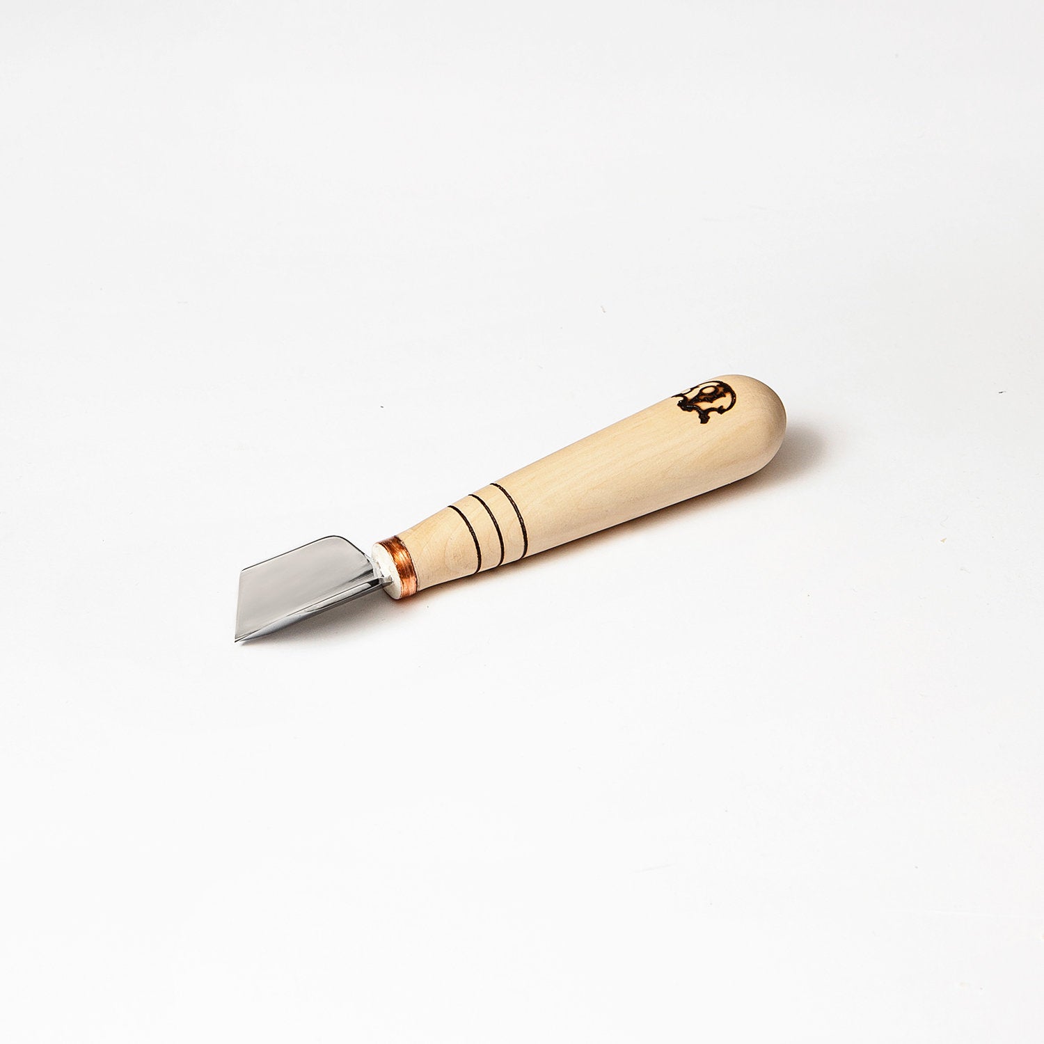 V-parting tool, Short chisel skewed STRYI-AY Profi for carving, V-shaped chisel