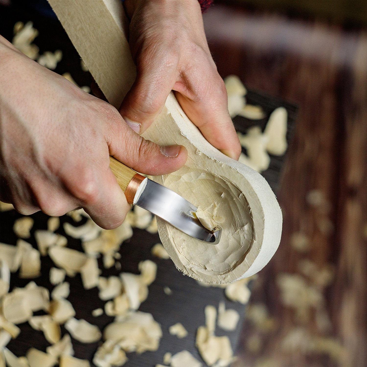 Spoon hook knife STRYI Profi, Bowl and Kuksa carving hook knives, spoon carving tool, wood carving tools, chisel gouge, hand forged knife, craft tool is