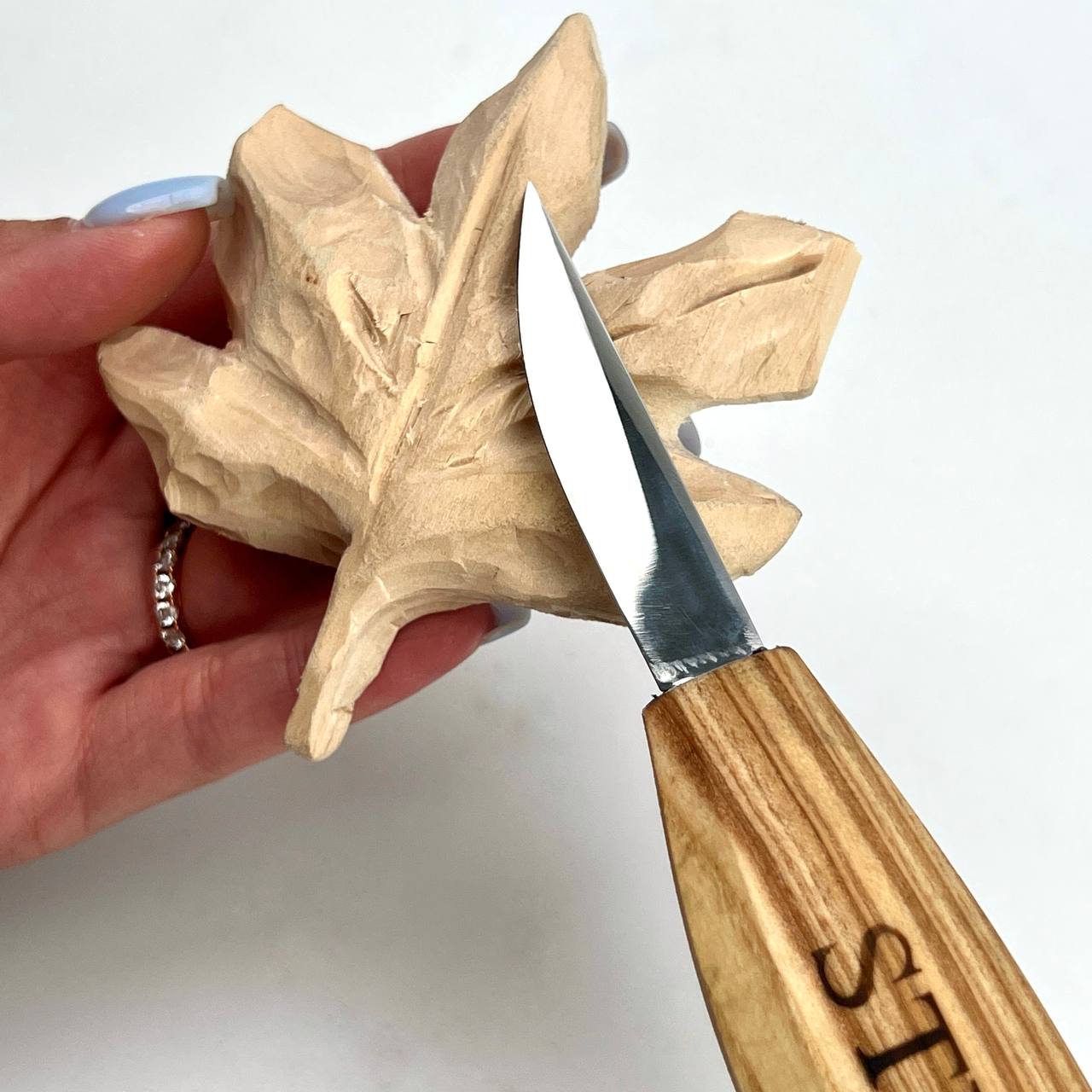 Whittling knife for wood carving 58mm STRYI Profi, Sloyd knife, Carving figurines, Carving knife