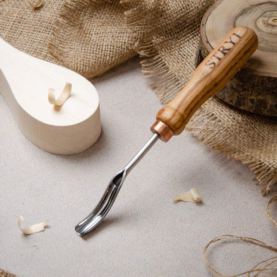 Carving tools, Chisels, Gouges, Bent gouges, Wood carving tools STRYI