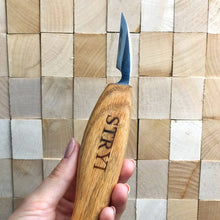 Load image into Gallery viewer, Chip and detailing carving knife 38mm STRYI Profi, Carving knives, Knife for woodcarving