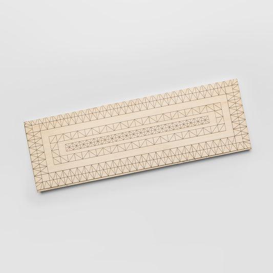 Lindenholz-Übungsbrett 30*10 cm für Holzschnitzer-Anfänger im Spanschnitzen, einfache Lernanleitungen und Muster