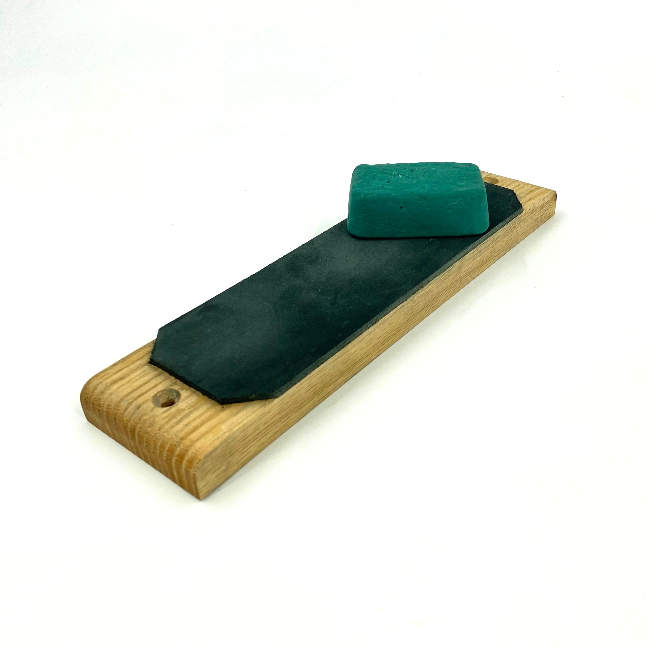 Leather strop for sharpening knives, Sharpening kit, Finishing knives, Polishing kit for flat chisels