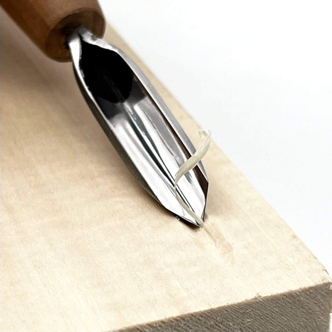 V-parting tool, Short chisel skewed STRYI-AY Profi for carving, V-shaped chisel