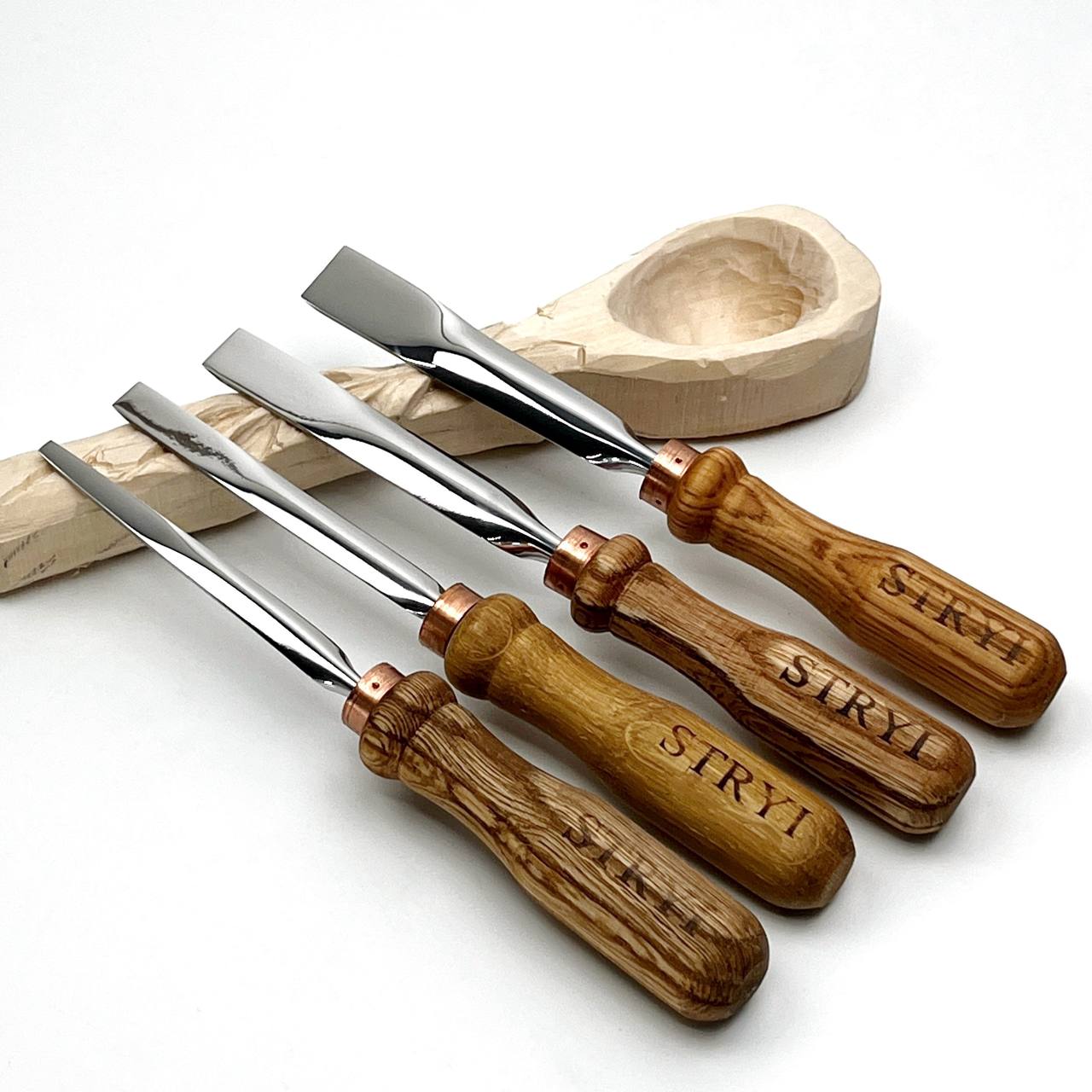 Gouge #1 Straight Chisel STRYI Profi, Flat Chisel, Gouges, Stryi carving tools