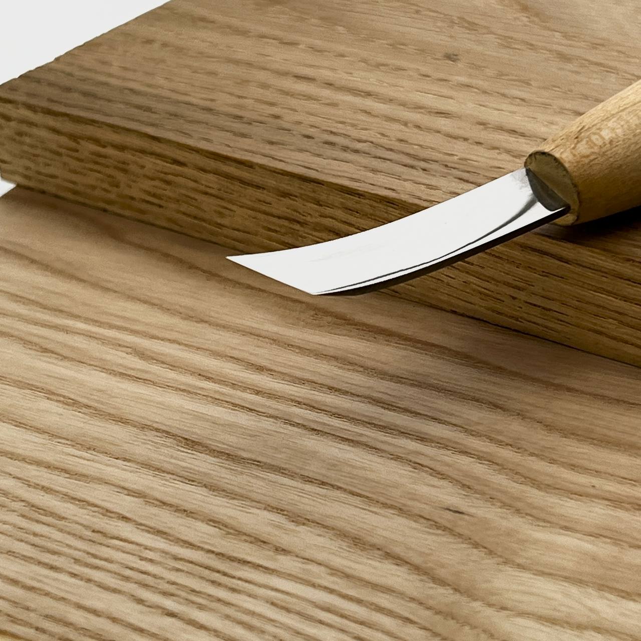 Bent Skew Chisel for Precision Wood Carving, Skewed knifr for 3D carving and detailed carving