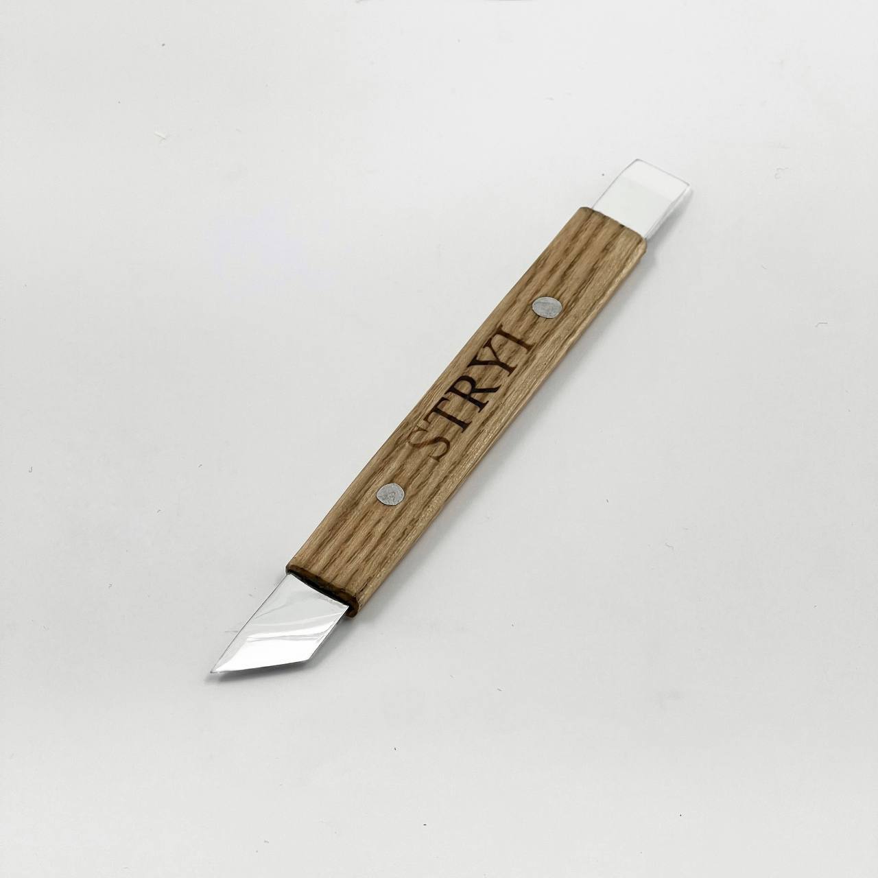 Leather Cutting Knife STRYI Profi with dual blade, Double-blade tool, Skewed knife for leather processing, Leather craft knife