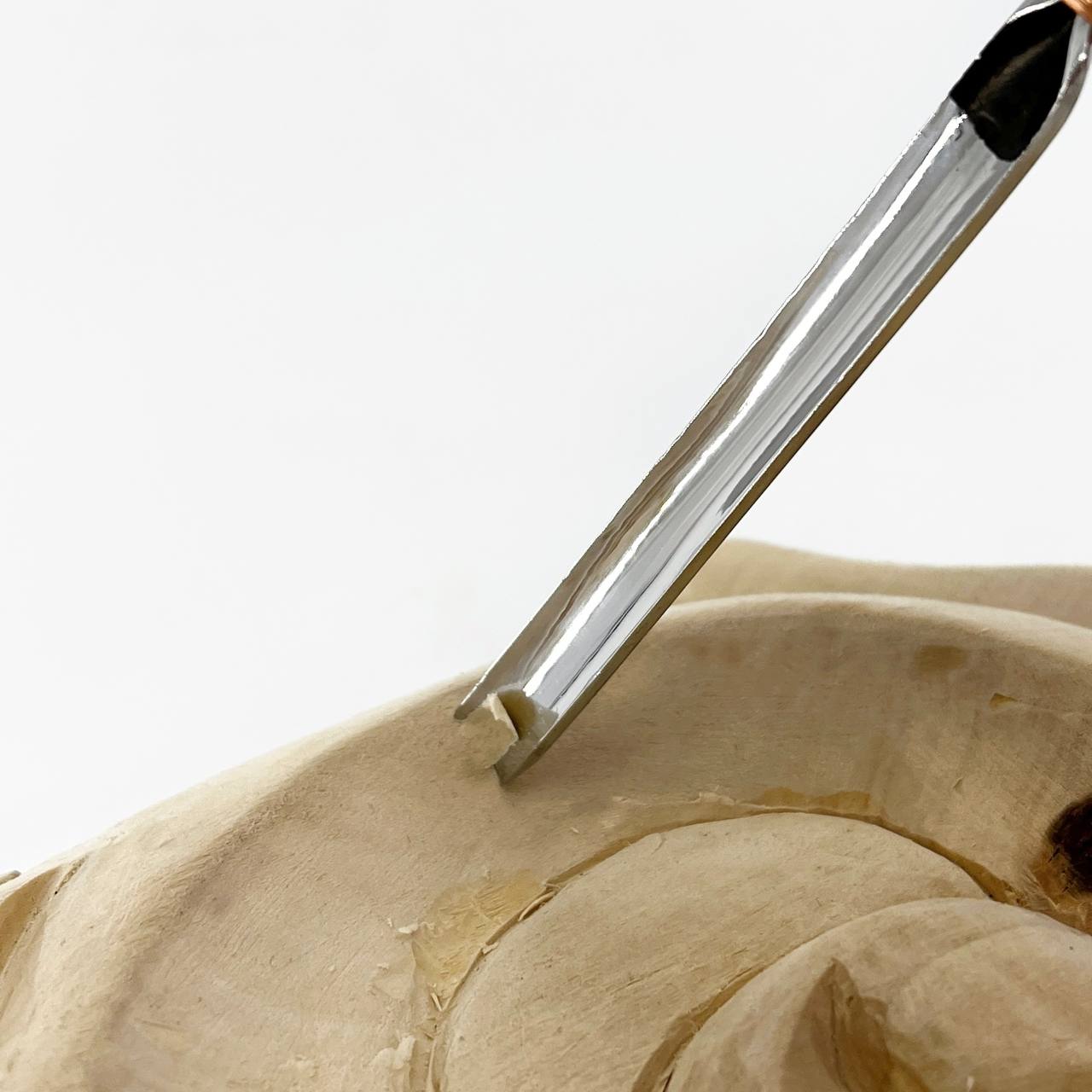 Gouge #5 profile, Straight chisel STRYI Profi, Stryi carving tools, Gouges, Forged tools