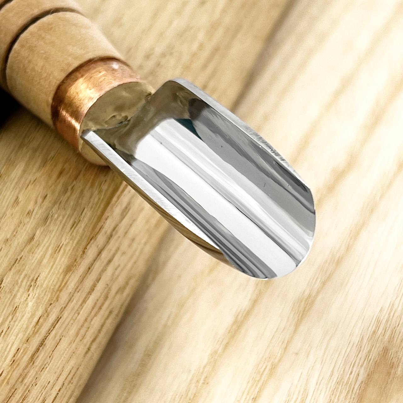 Woodcarving tool short gouge skewed STRYI-AY Profi, Chip carving tools