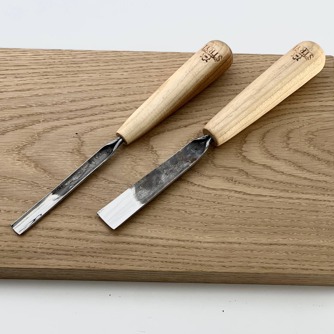 Gouge profile #7, unpolished woodcarving chisel STRYI Standart, sloping gouge