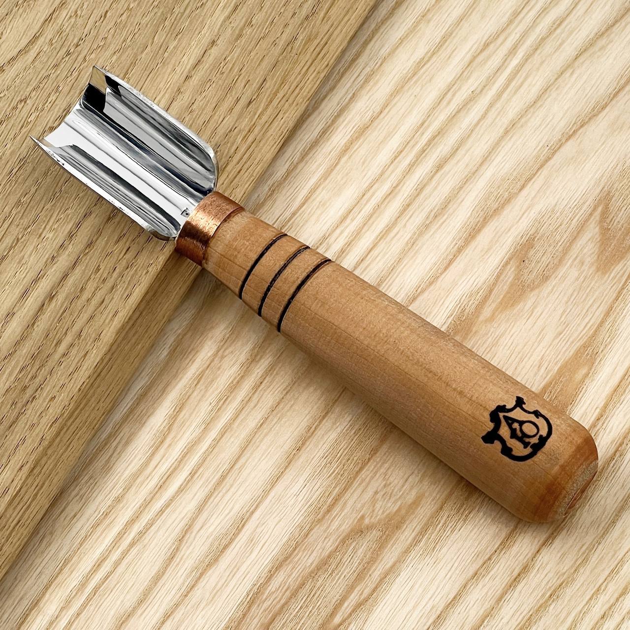 Short Rounded Gouge STRYI-AY Profi, Carving gouge straight-beveled, Gouge STRYI