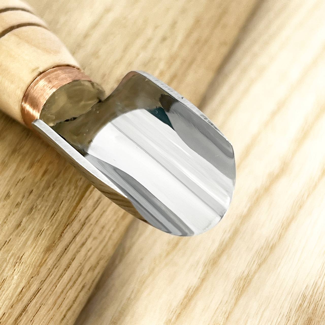 Woodcarving tool short gouge skewed STRYI-AY Profi, Chip carving tools