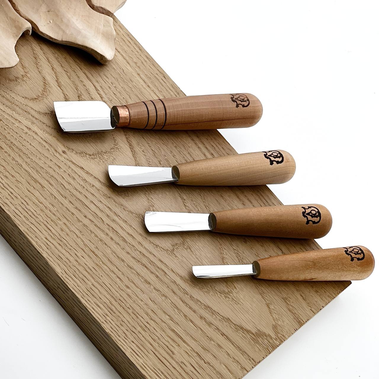 Short wood carving tools, sloping gouge 25mm STRYI-AY Profi