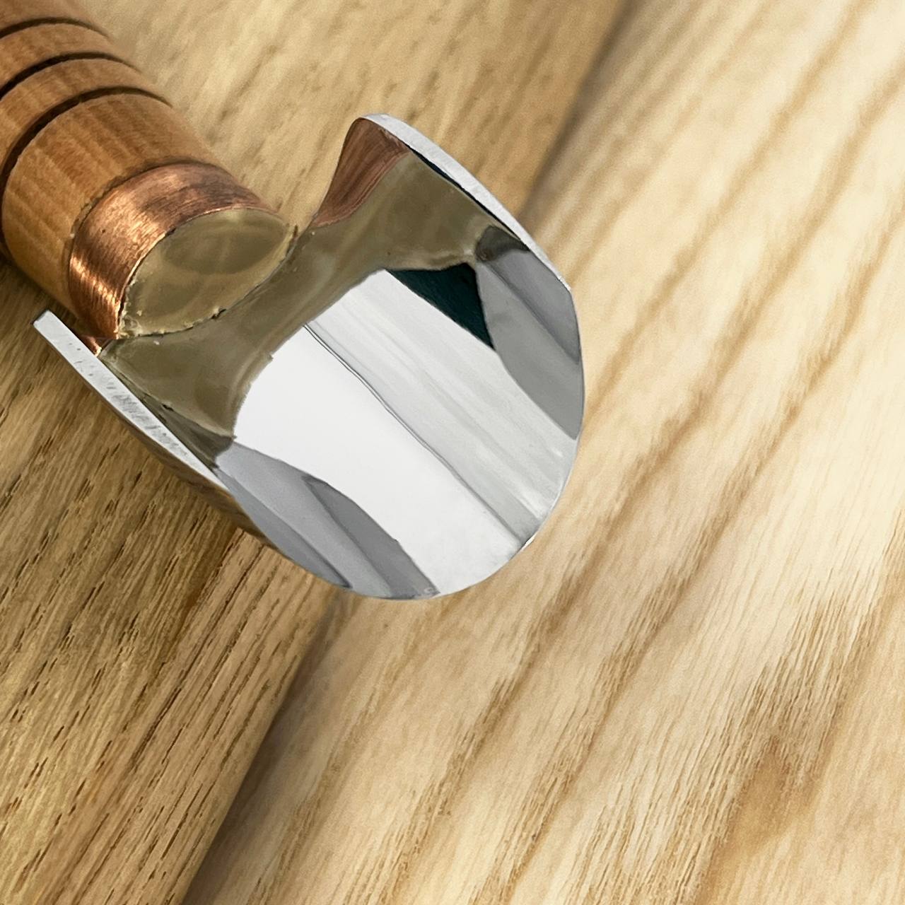 Woodcarving tool short gouge skewed STRYI-AY Profi, Chip carving tools