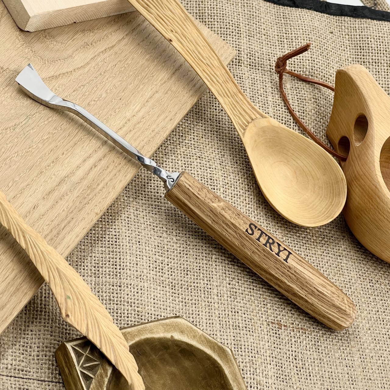 Maestro STRYI 5-Piece Forged Semi-Bent Gouge Set, Forged tools kit