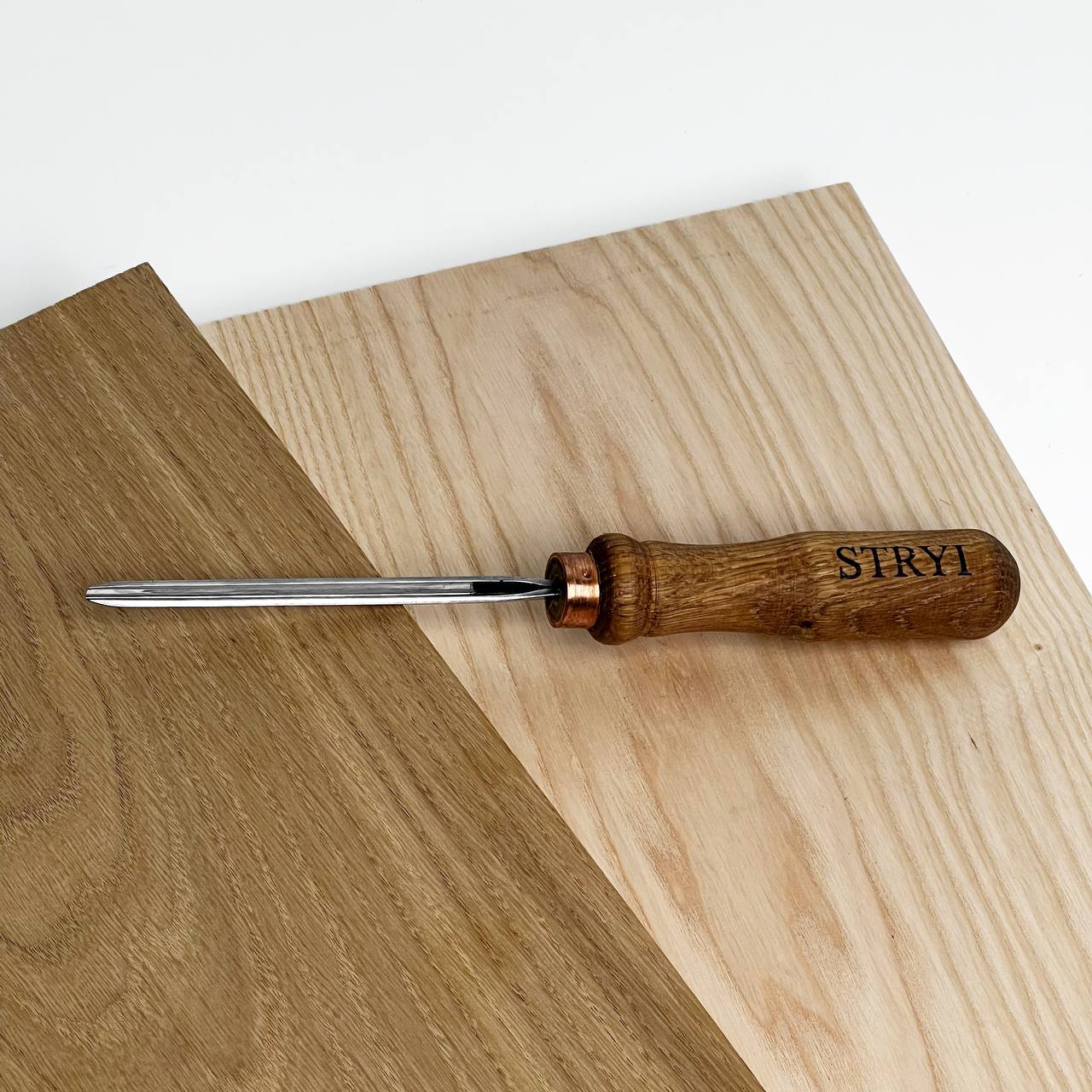 V-parting chisel 45 degrees, Woodcarving V-tool STRYI Profi, Carving tools, V-tools