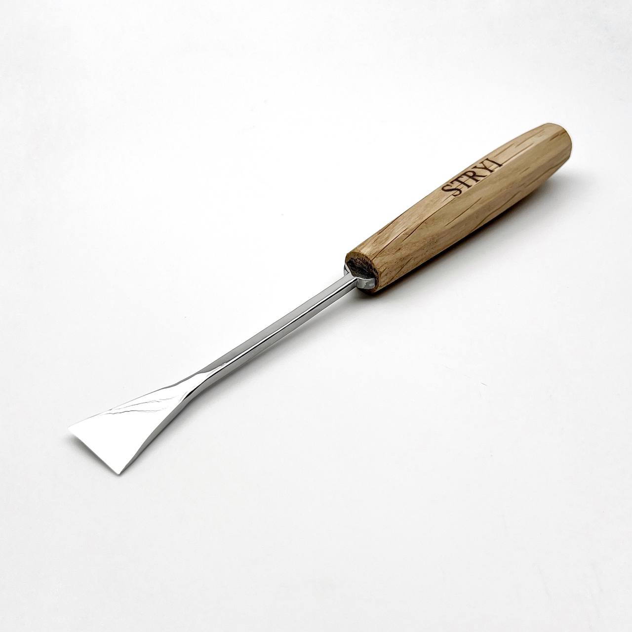 Fishtail Flat Chisel for relief carving and detailing, NEW Line STRYI MAESTRO
