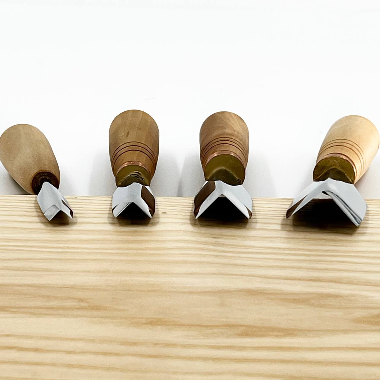 V-parting short chisel straight-beveled STRYI-AY Profi for chip carving, V-shaped chisels, V-tools