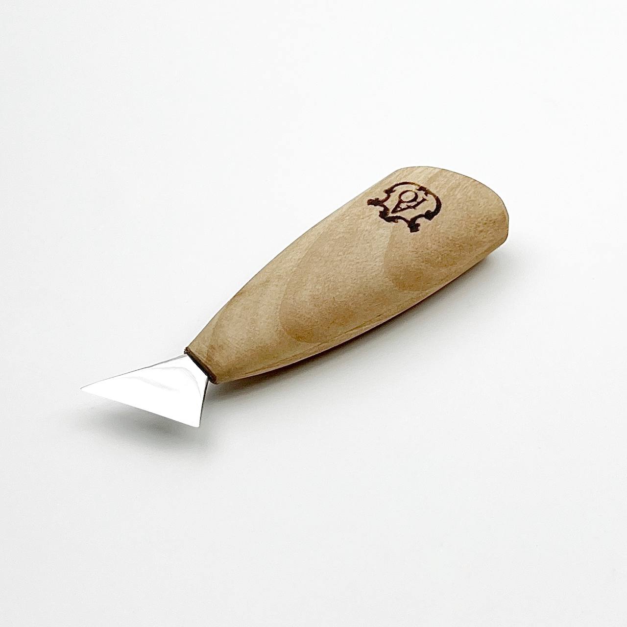 Knife for Сhip carving  25mm (1 in) STRYI Profi, Triangle knife for geometric carvings, Childrens knife for carving