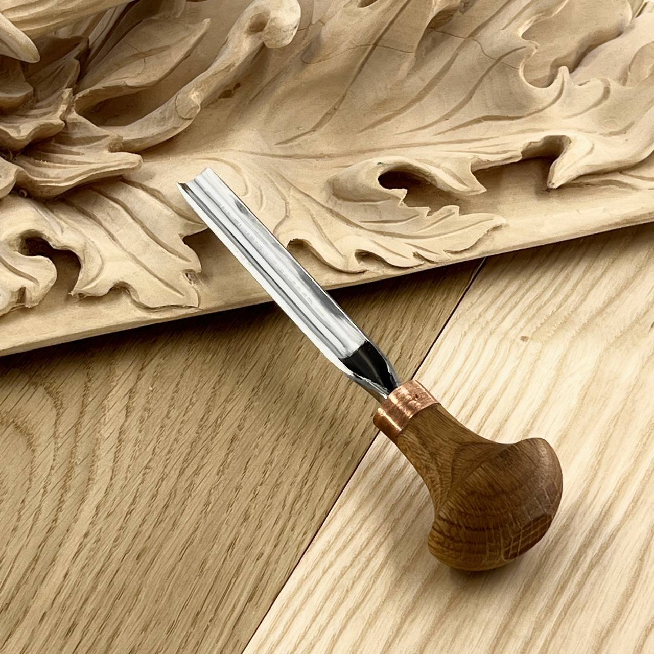 Palm carving tool STRYI Profi sweep #8, Linocutting tool, block cutters, burin graver tool