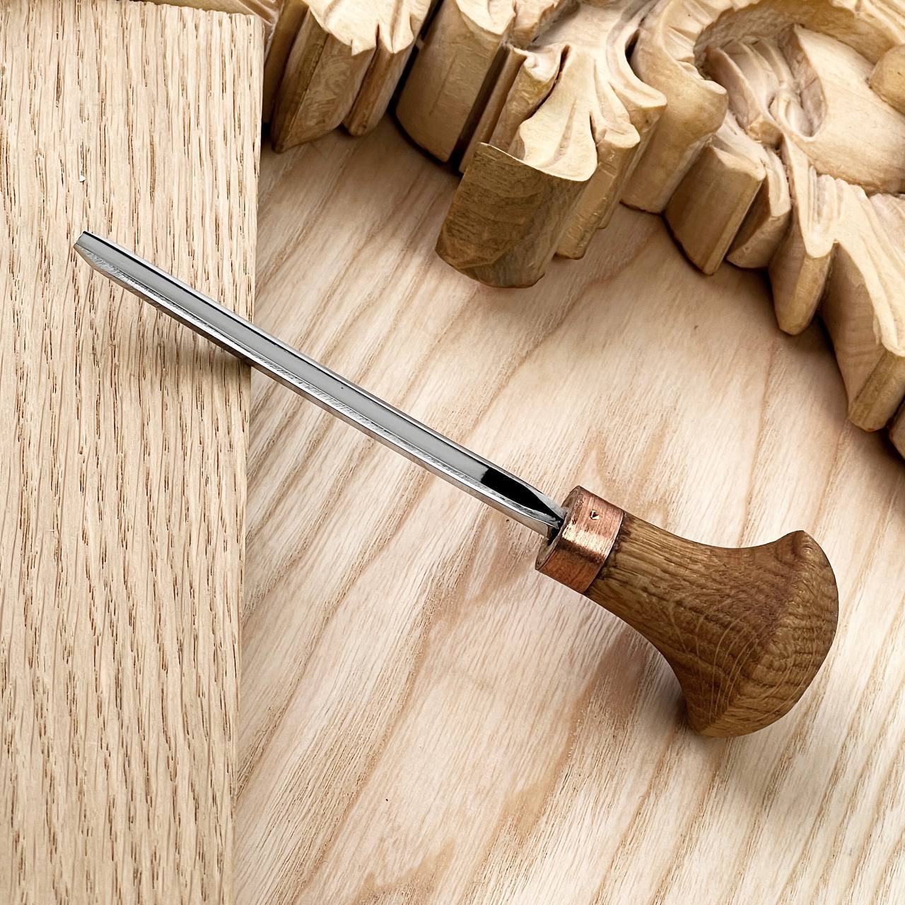 Palm carving V-tool STRYI Profi 45 degree, Engraving tool, Linocutting tool, Burin, V-chisel