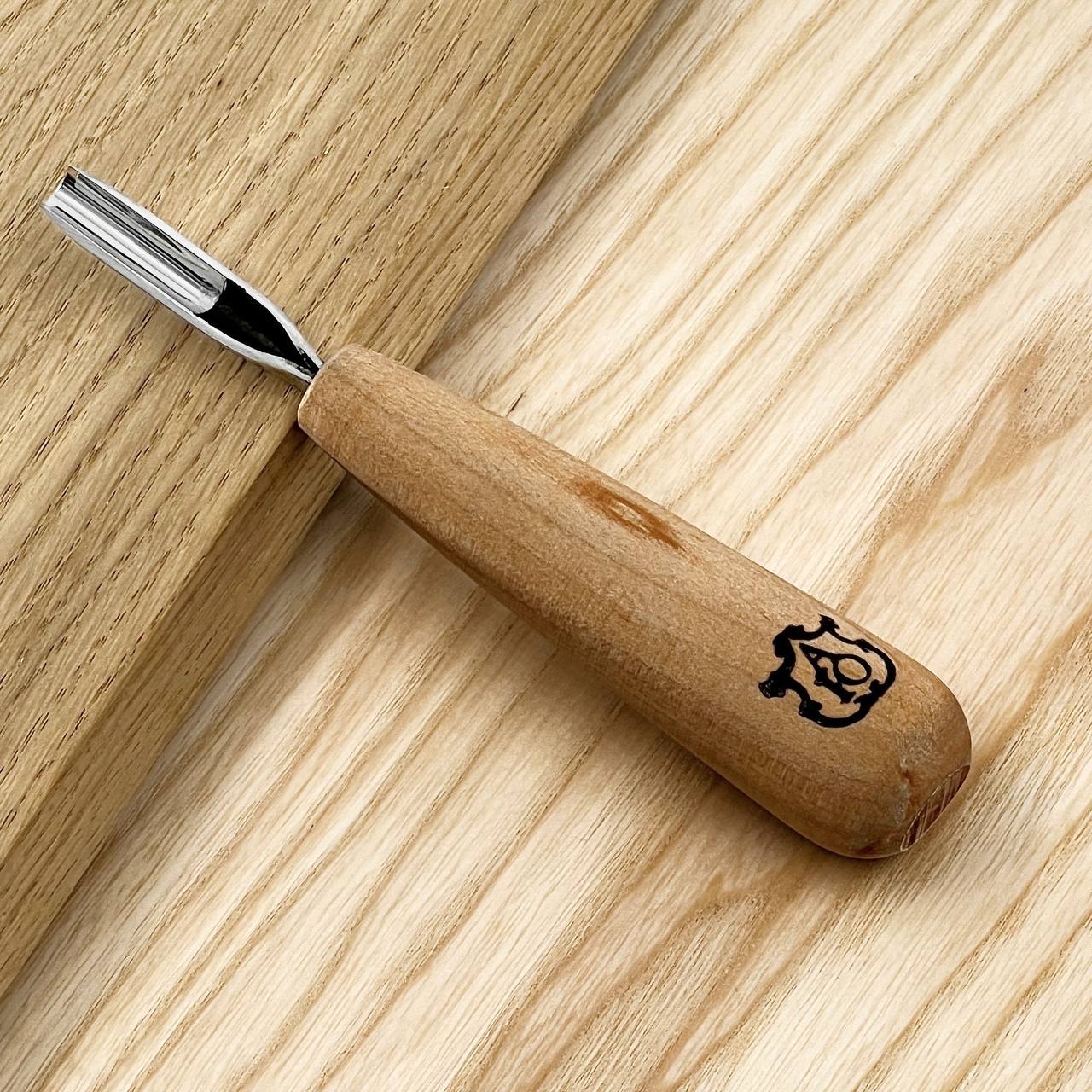 Short Rounded Gouge STRYI-AY Profi, Carving gouge straight-beveled, Gouge STRYI