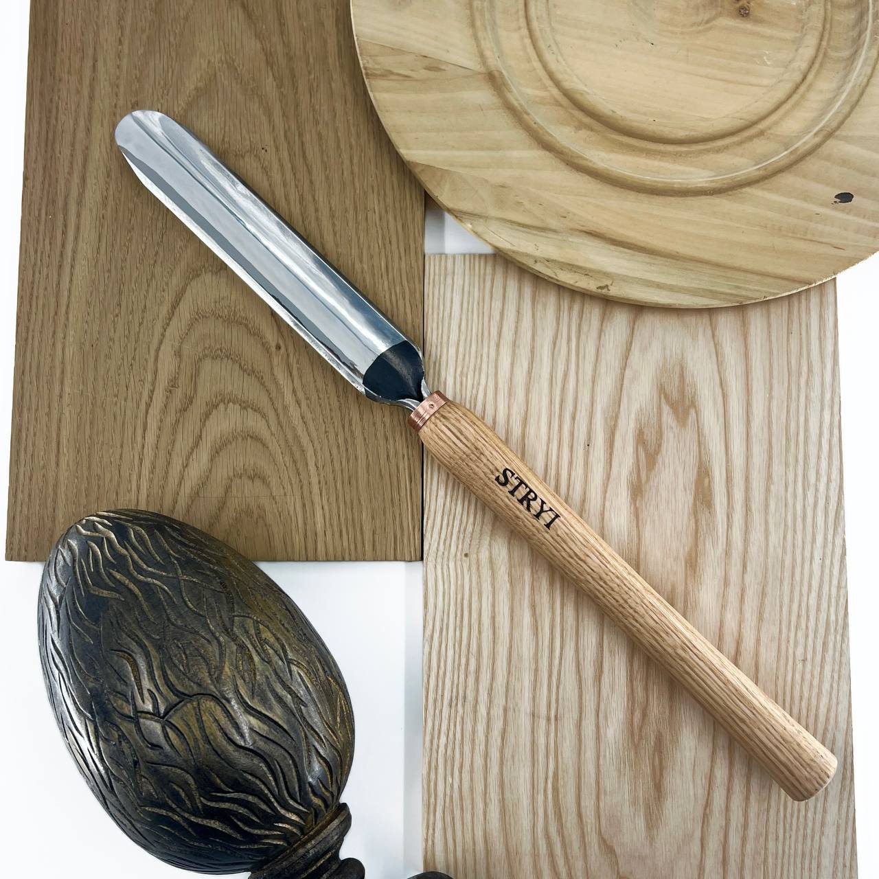 Gubia de husillo STRYI Profi, Torno Herramientas de torneado de madera