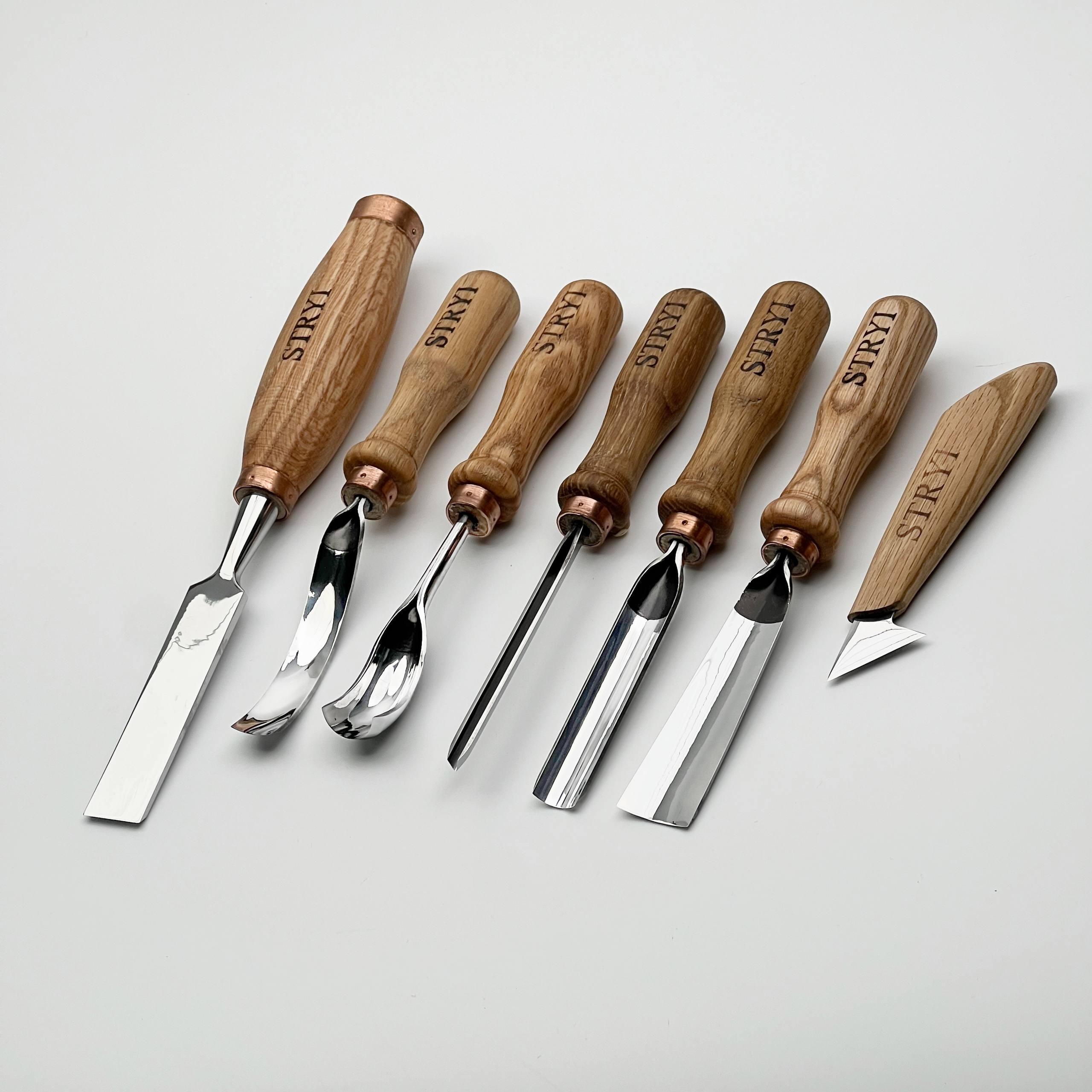 Juego de herramientas para tallar madera 7pcs cinceles y gubias STRYI Profi, herramientas para tallar madera herramientas profesionales para tallar herramienta para trabajar la madera