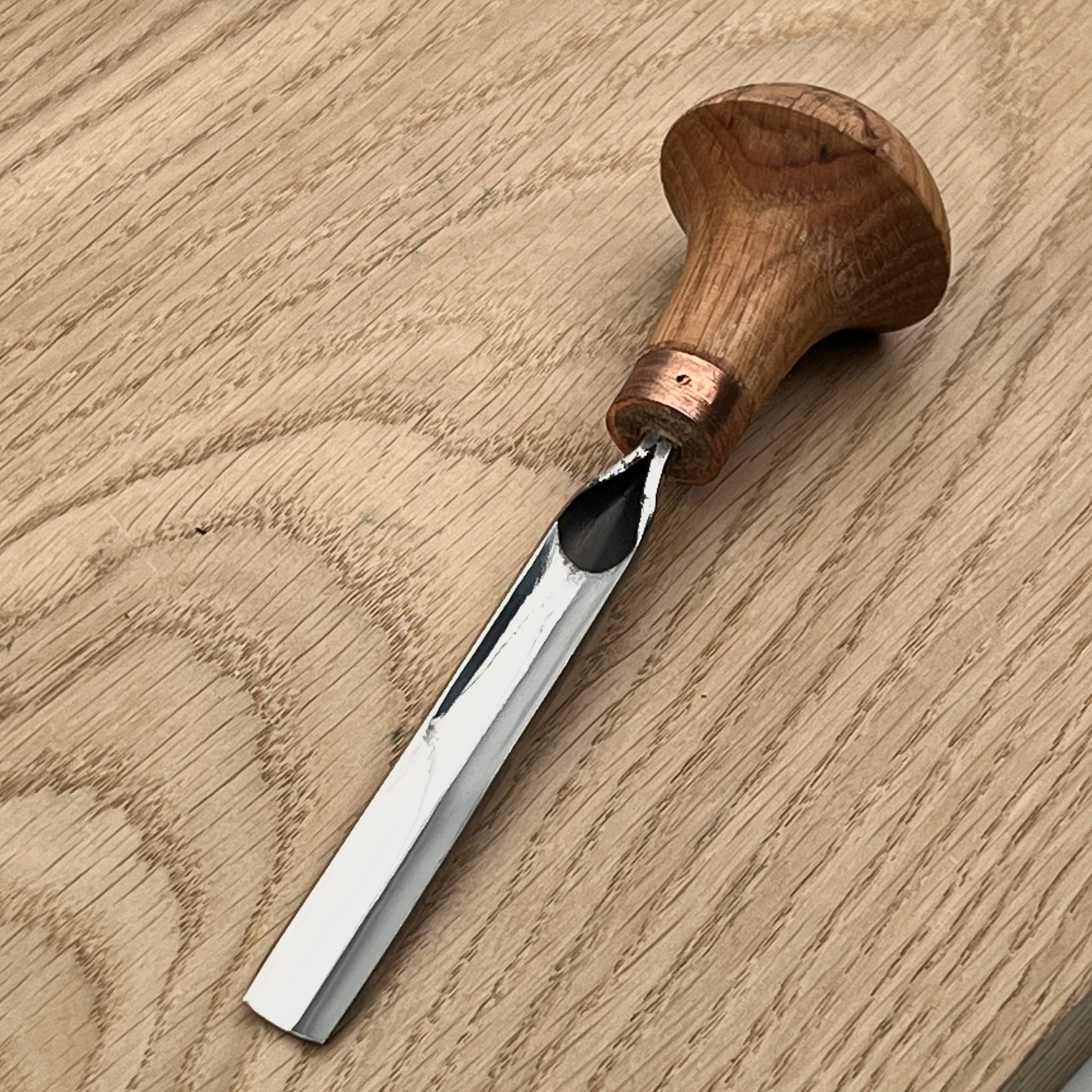 Handschnitzwerkzeug STRYI Profi #5, Linolschnittwerkzeug, Mikroschnitzmeißel, Graviermeißel, Handbeitel