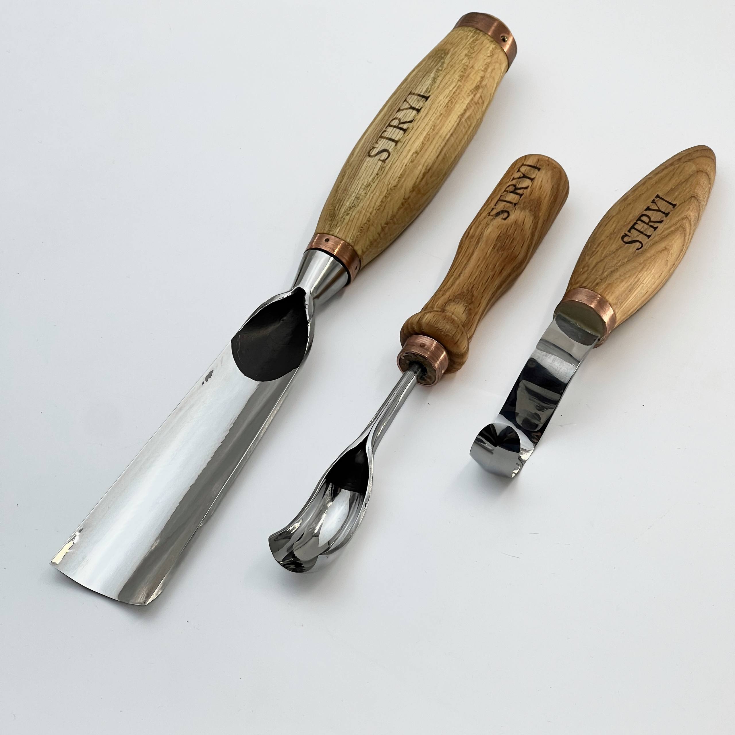 Kuksa, 3-teiliges Schnitzwerkzeug-Set mit Löffel und Tasse, STRYI Profi